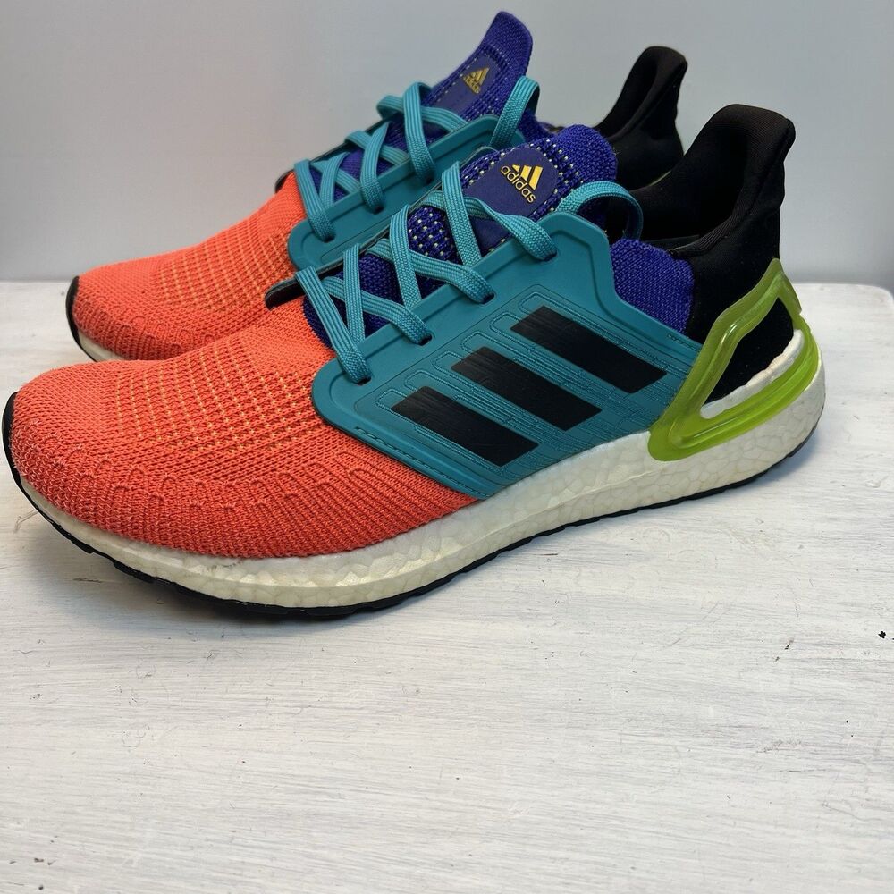 adidas Women's Sneakers in Orange, Teal, and Purple